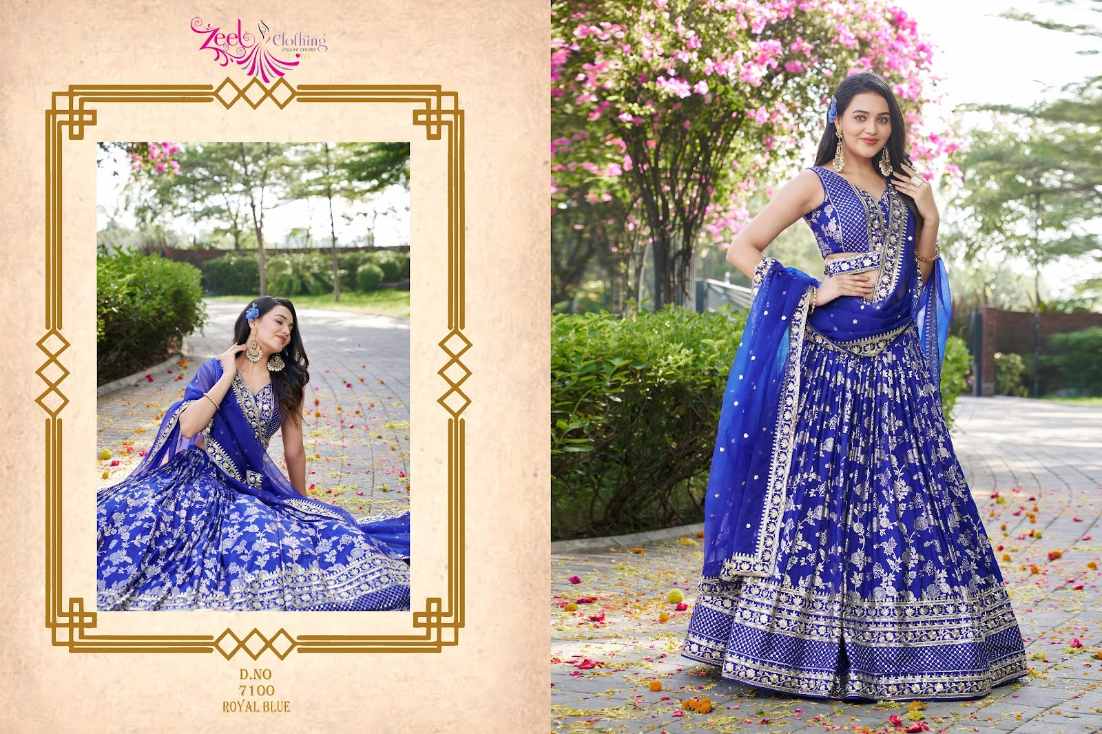 Amrapali Zeel Dola Silk Lehenga Choli Manufacturer India