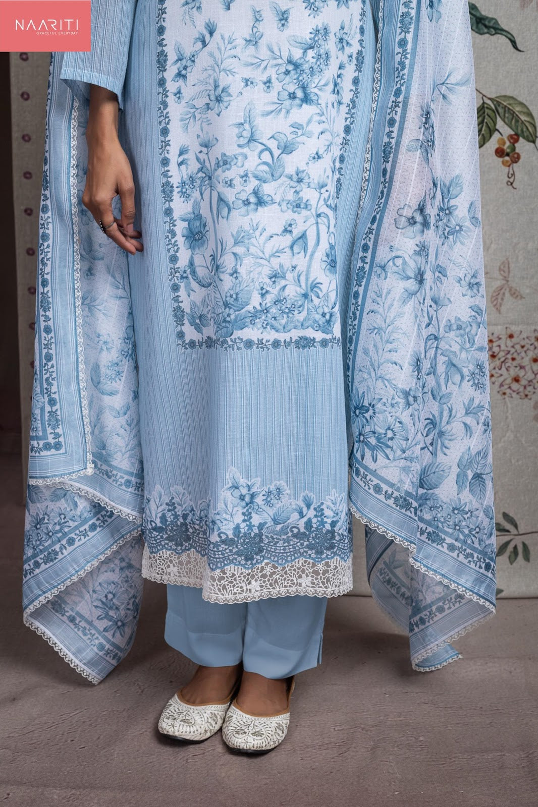 Amrin Naariti Linen Pant Style Suits Wholesale Price