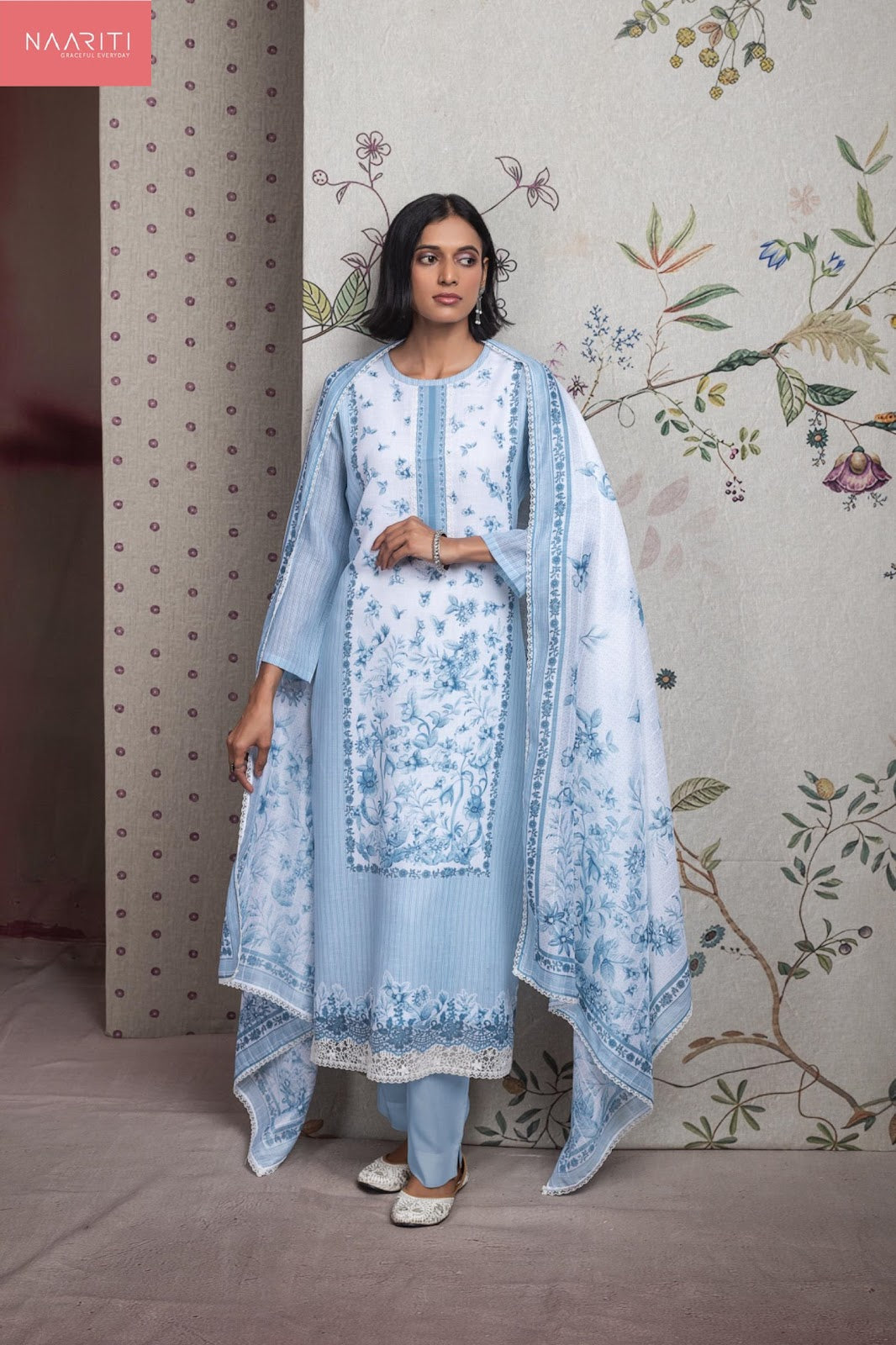 Amrin Naariti Linen Pant Style Suits Wholesale Price