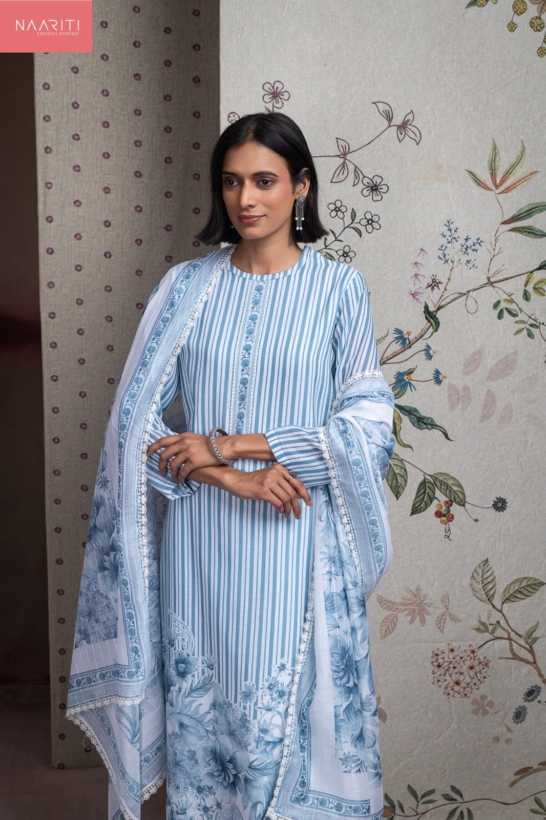 Amrin Naariti Linen Pant Style Suits Wholesale Price