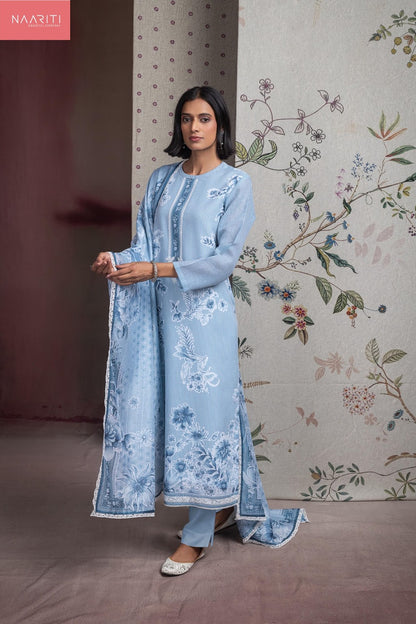 Amrin Naariti Linen Pant Style Suits Wholesale Price