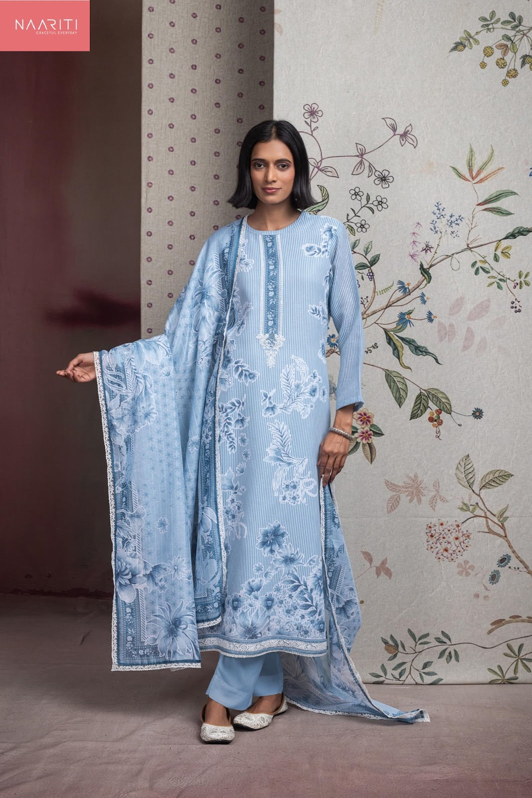 Amrin Naariti Linen Pant Style Suits Wholesale Price