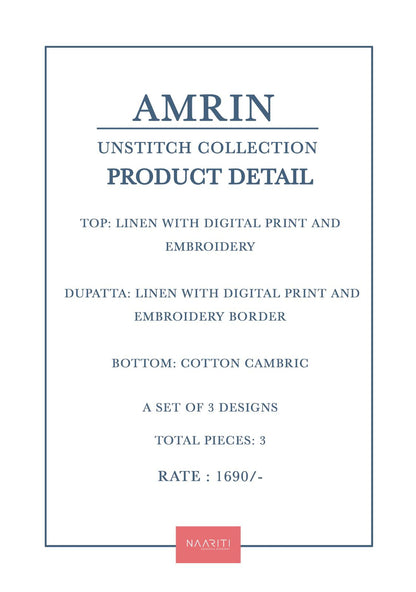 Amrin Naariti Linen Pant Style Suits Wholesale Price