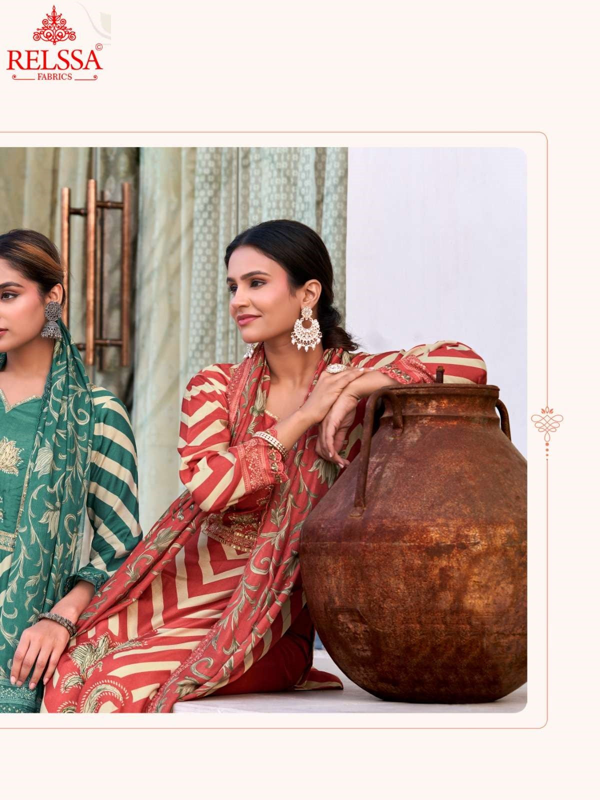 Amrin Relssa Fabrics Pure Maslin Pant Style Suits Manufacturer
