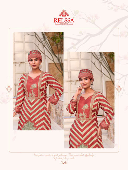 Amrin Relssa Fabrics Pure Maslin Pant Style Suits Manufacturer