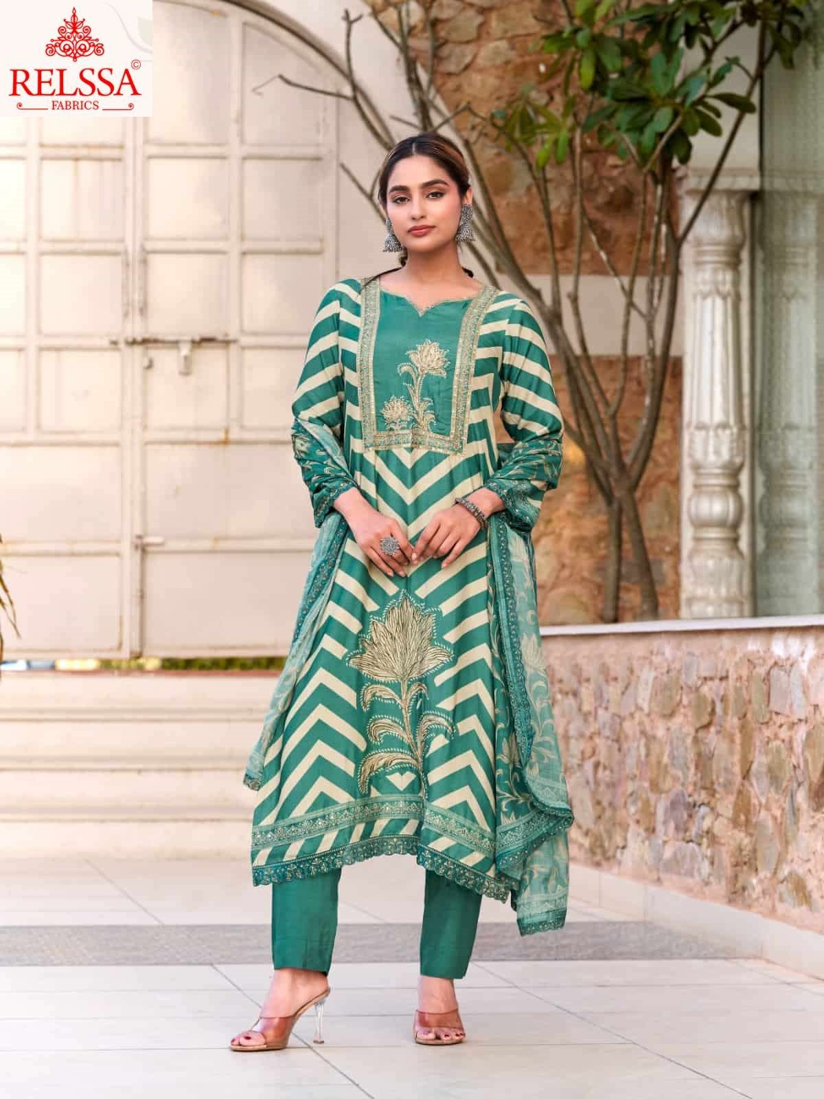 Amrin Relssa Fabrics Pure Maslin Pant Style Suits Manufacturer