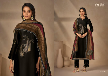 Amrisha Omtex Silk Pant Style Suits Wholesaler India