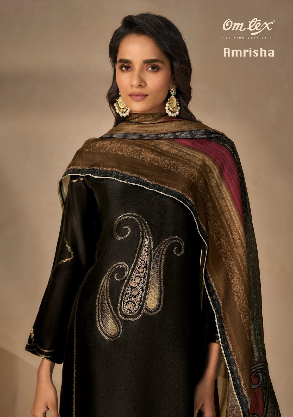 Amrisha Omtex Silk Pant Style Suits Wholesaler India