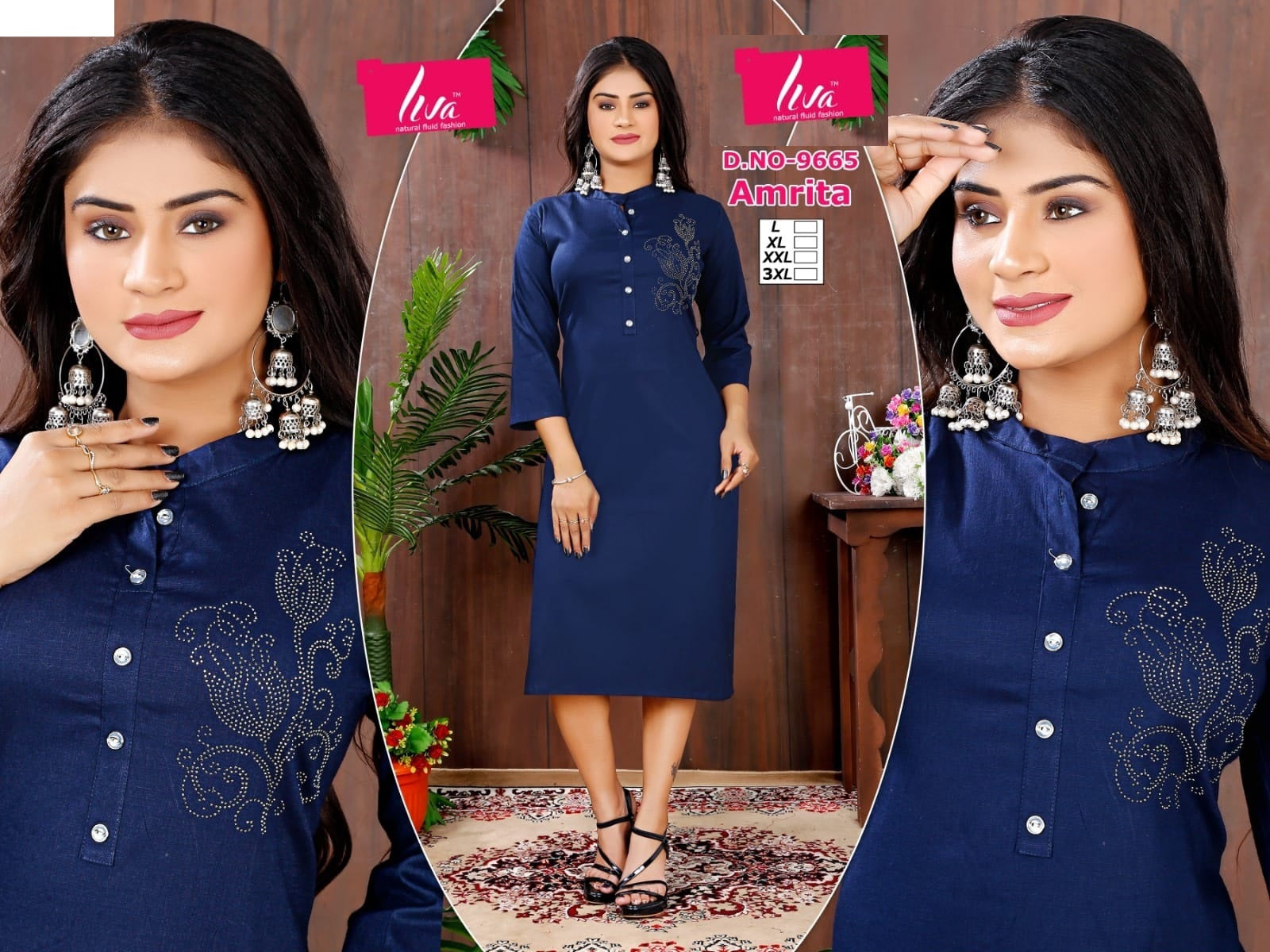Amrita 020125 Jnx Lycra Knee Length Kurtis Supplier Ahmedabad