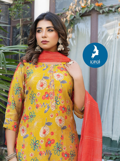 Amrita Kaya Vertican Readymade Pant Style Suits Supplier