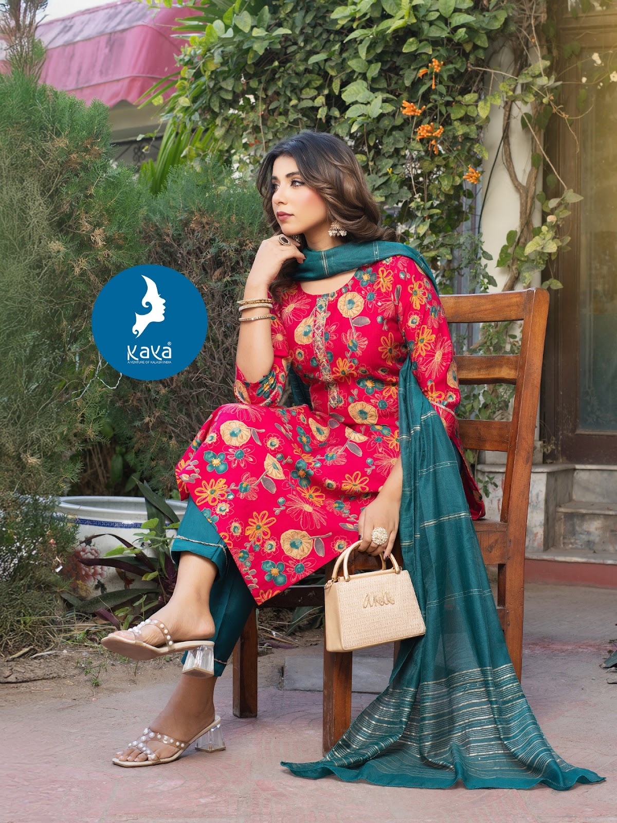 Amrita Kaya Vertican Readymade Pant Style Suits Supplier