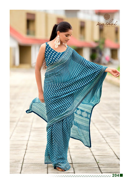 Amrita Vol 2 Kashvi Creation Dull Moss Sarees Wholesale Rate