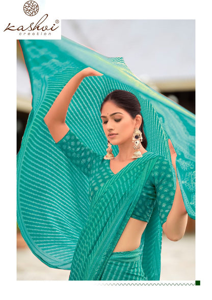Amrita Vol 2 Kashvi Creation Dull Moss Sarees Wholesale Rate