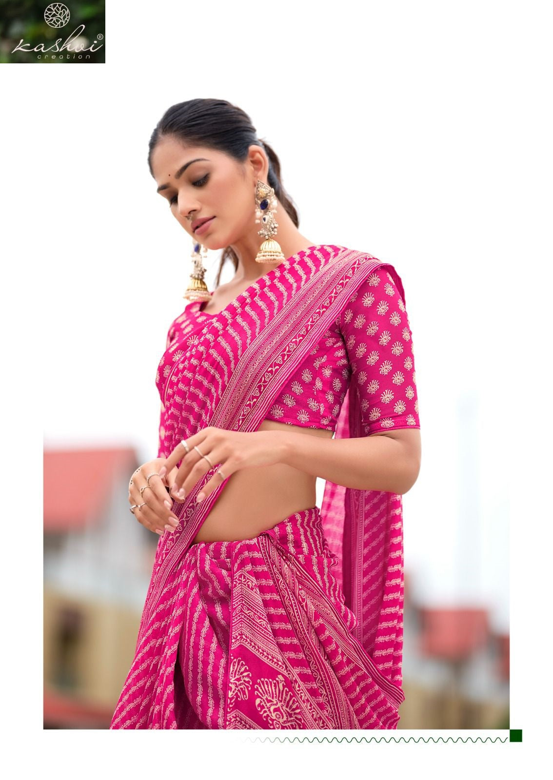Amrita Vol 2 Kashvi Creation Dull Moss Sarees Wholesale Rate