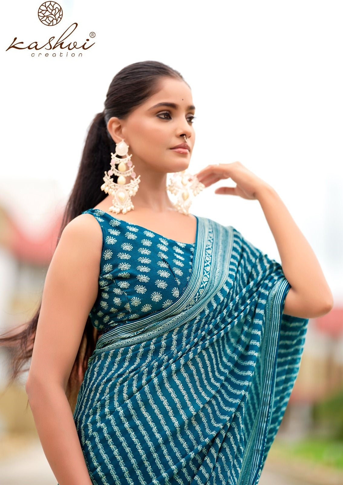 Amrita Vol 2 Kashvi Creation Dull Moss Sarees Wholesale Rate