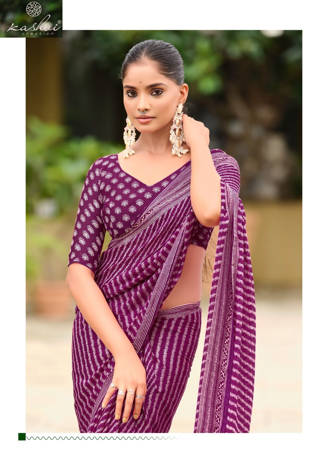 Amrita Vol 2 Kashvi Creation Dull Moss Sarees Wholesale Rate