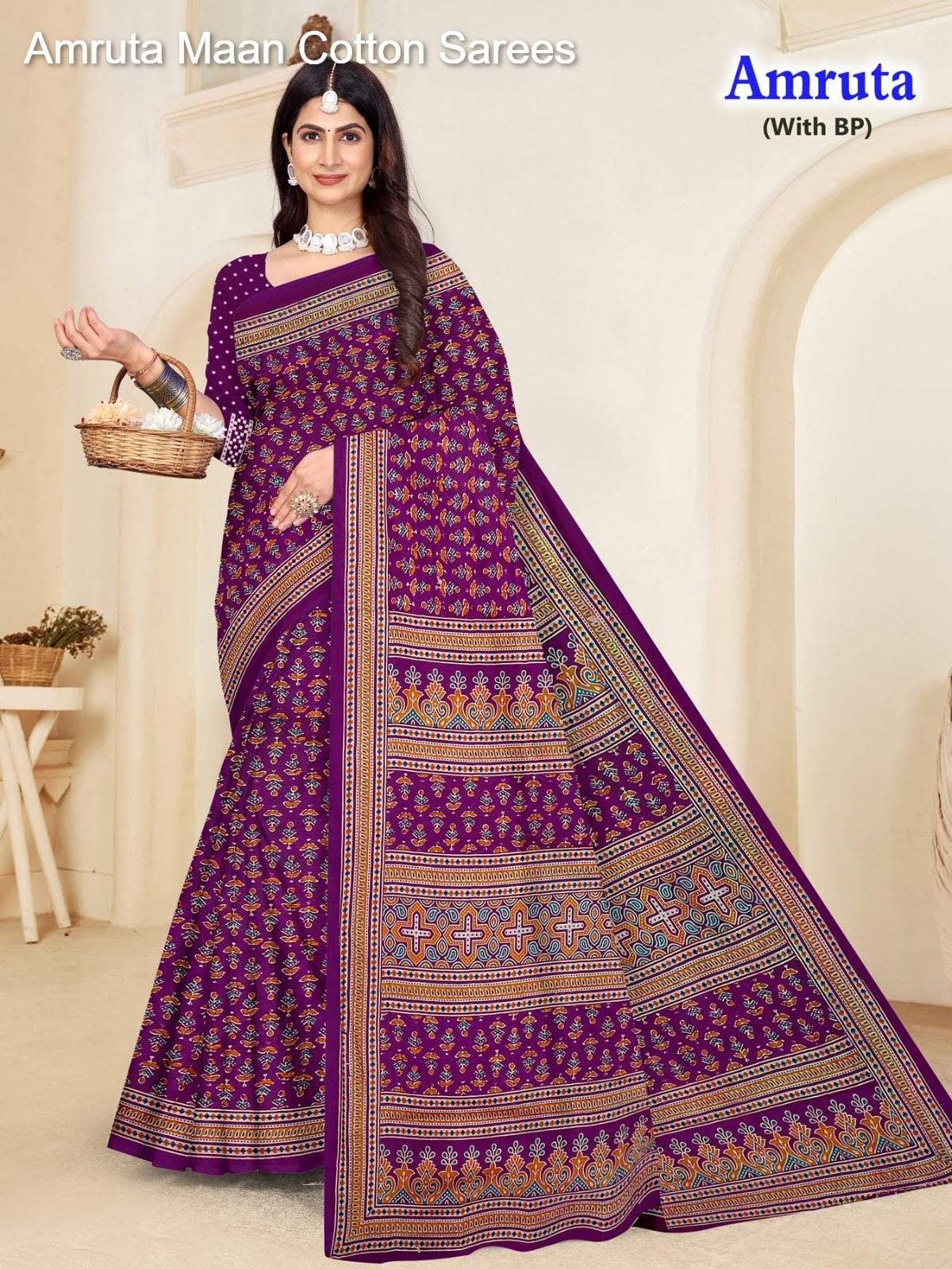 Amruta Maan Cotton Sarees Exporter India