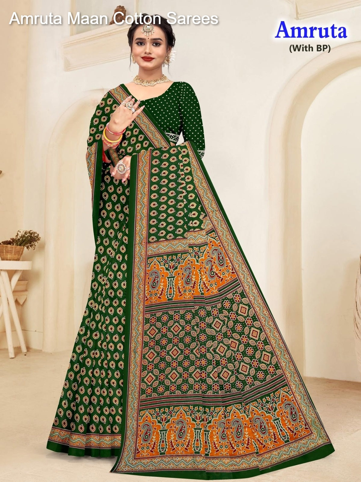 Amruta Maan Cotton Sarees Exporter India