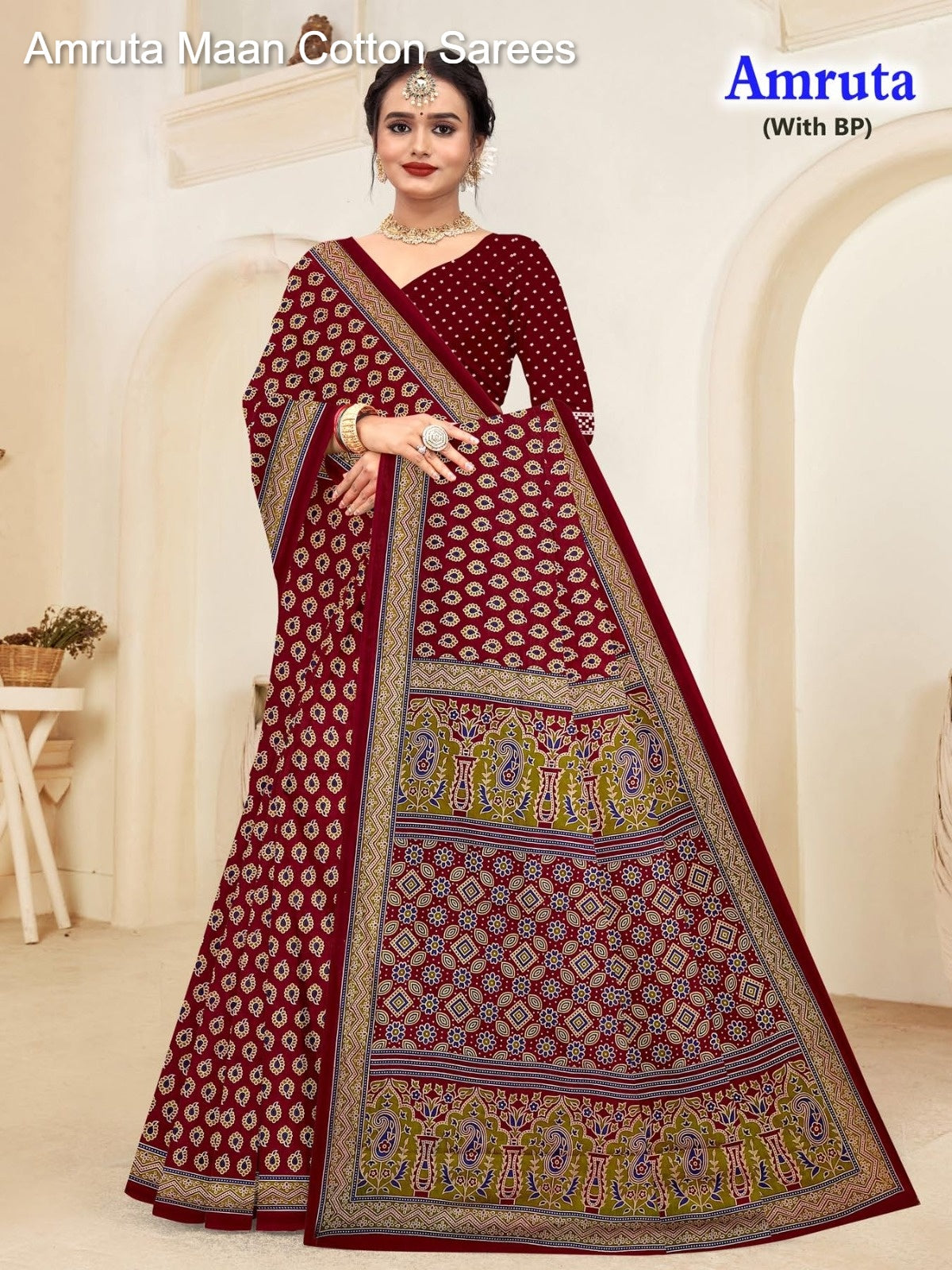 Amruta Maan Cotton Sarees Exporter India