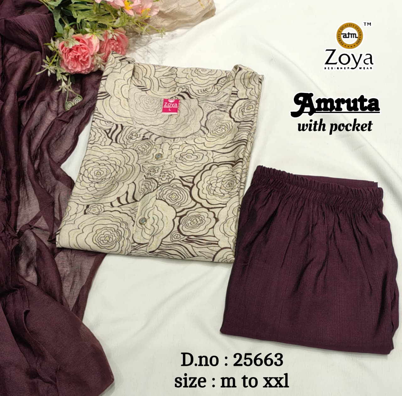 Amruta Zoya Vertican Readymade Pant Style Suits Wholesale Price