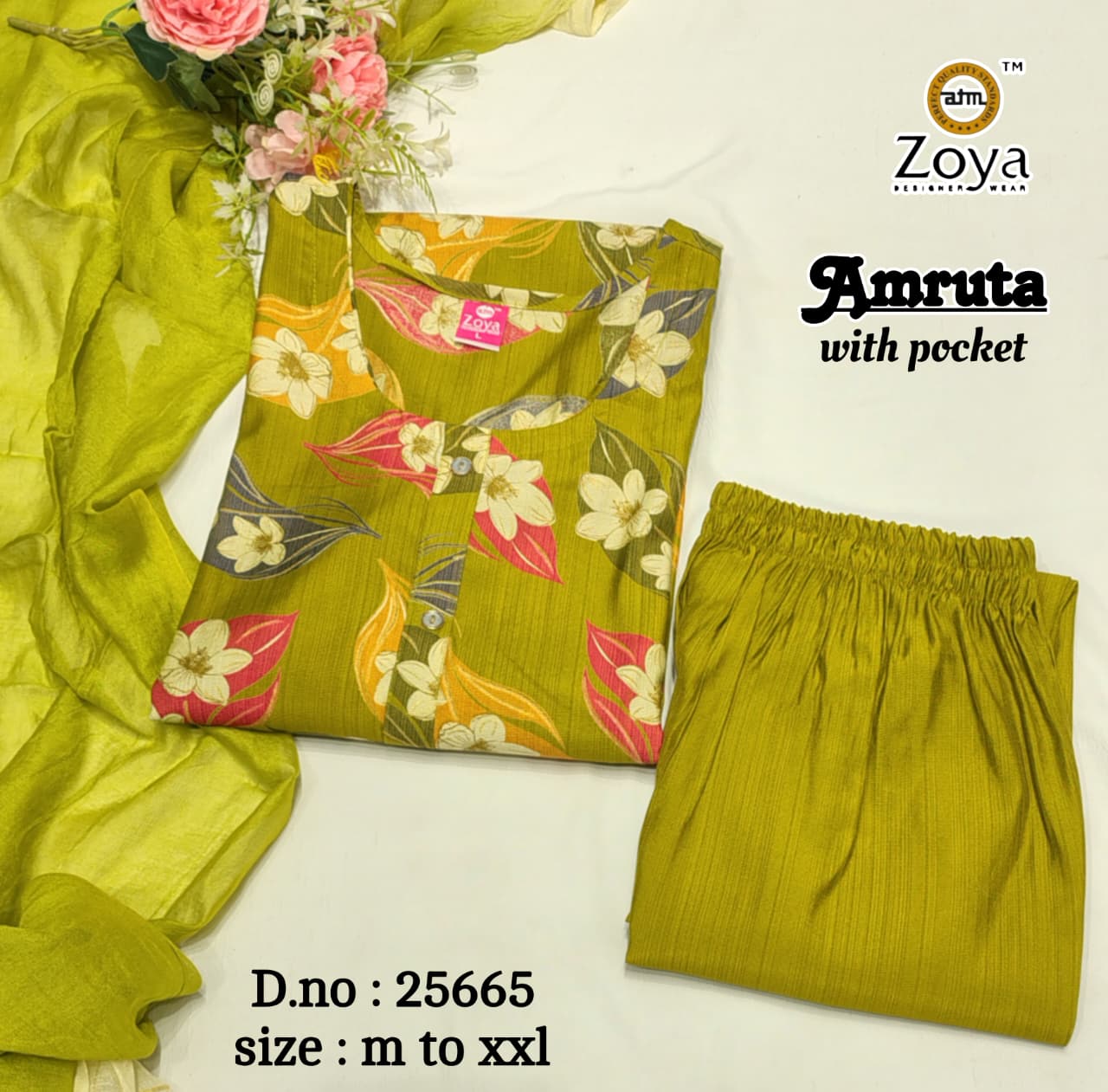 Amruta Zoya Vertican Readymade Pant Style Suits Wholesale Price