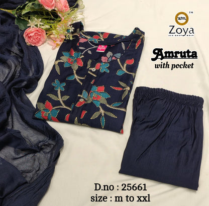 Amruta Zoya Vertican Readymade Pant Style Suits Wholesale Price