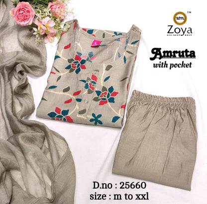 Amruta Zoya Vertican Readymade Pant Style Suits Wholesale Price