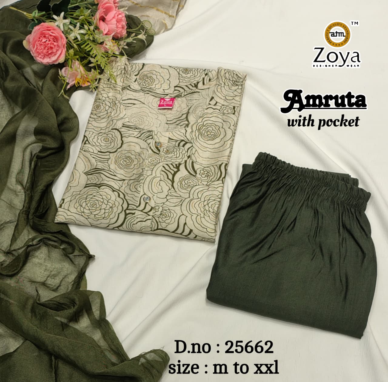 Amruta Zoya Vertican Readymade Pant Style Suits Wholesale Price