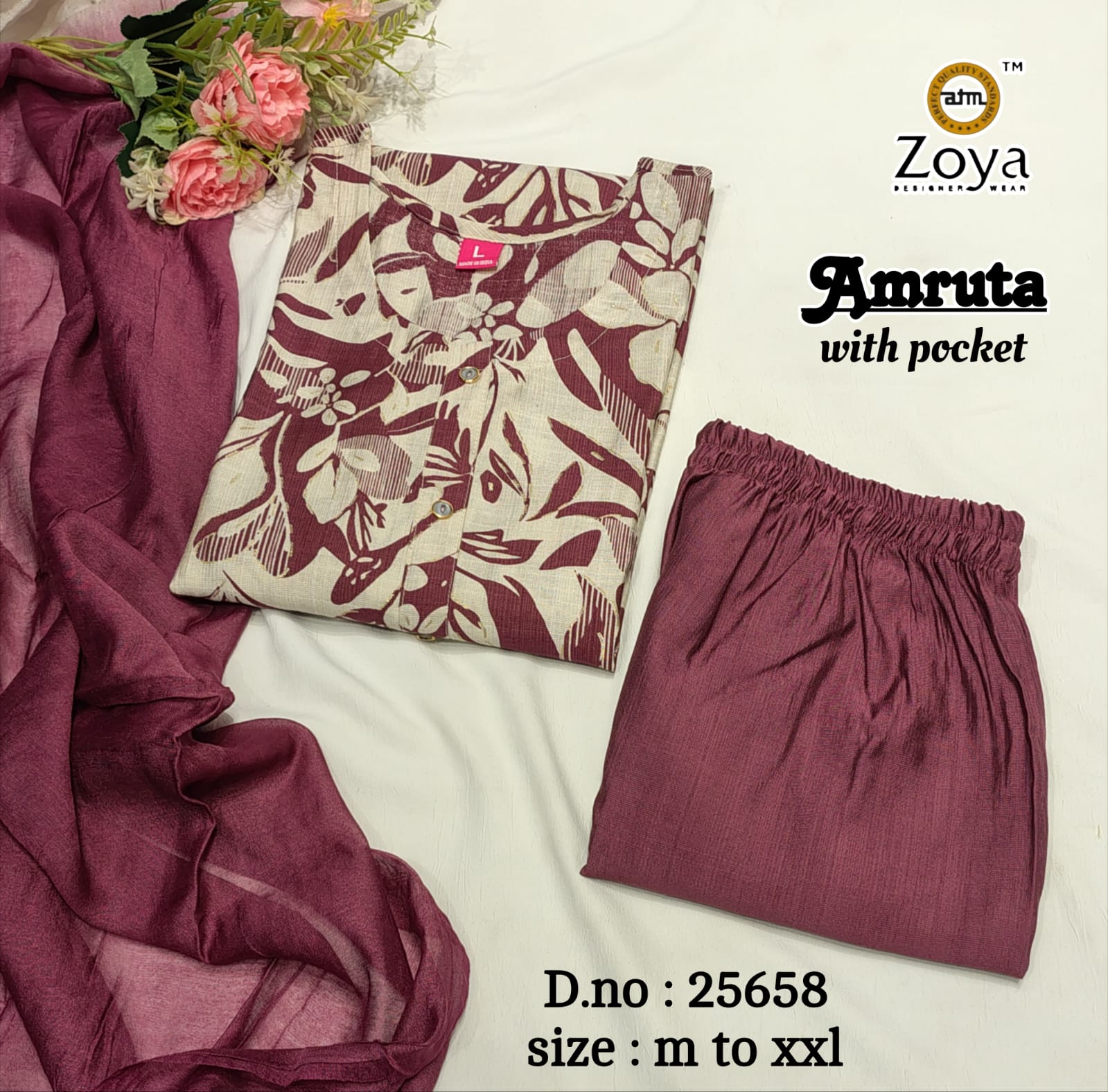 Amruta Zoya Vertican Readymade Pant Style Suits Wholesale Price