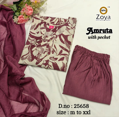 Amruta Zoya Vertican Readymade Pant Style Suits Wholesale Price
