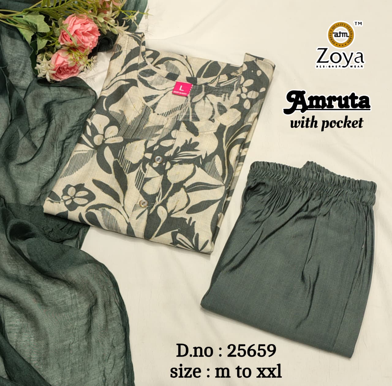 Amruta Zoya Vertican Readymade Pant Style Suits Wholesale Price