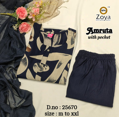 Amruta Zoya Vertican Readymade Pant Style Suits Wholesale Price