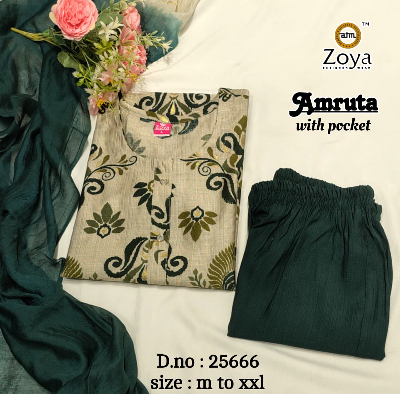 Amruta Zoya Vertican Readymade Pant Style Suits Wholesale Price