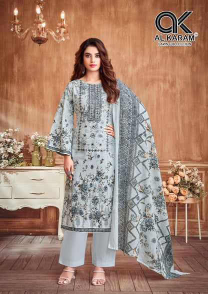Amryn Al Karam Lawn Karachi Salwar Suits Supplier India