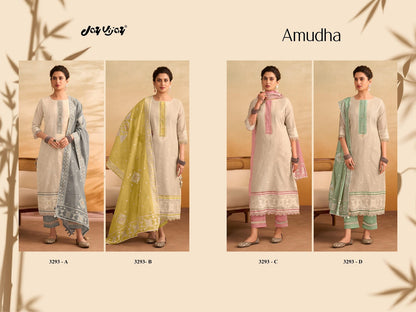 Amudha 3293 Jay Vijay Cotton Pant Style Suits Exporter Ahmedabad