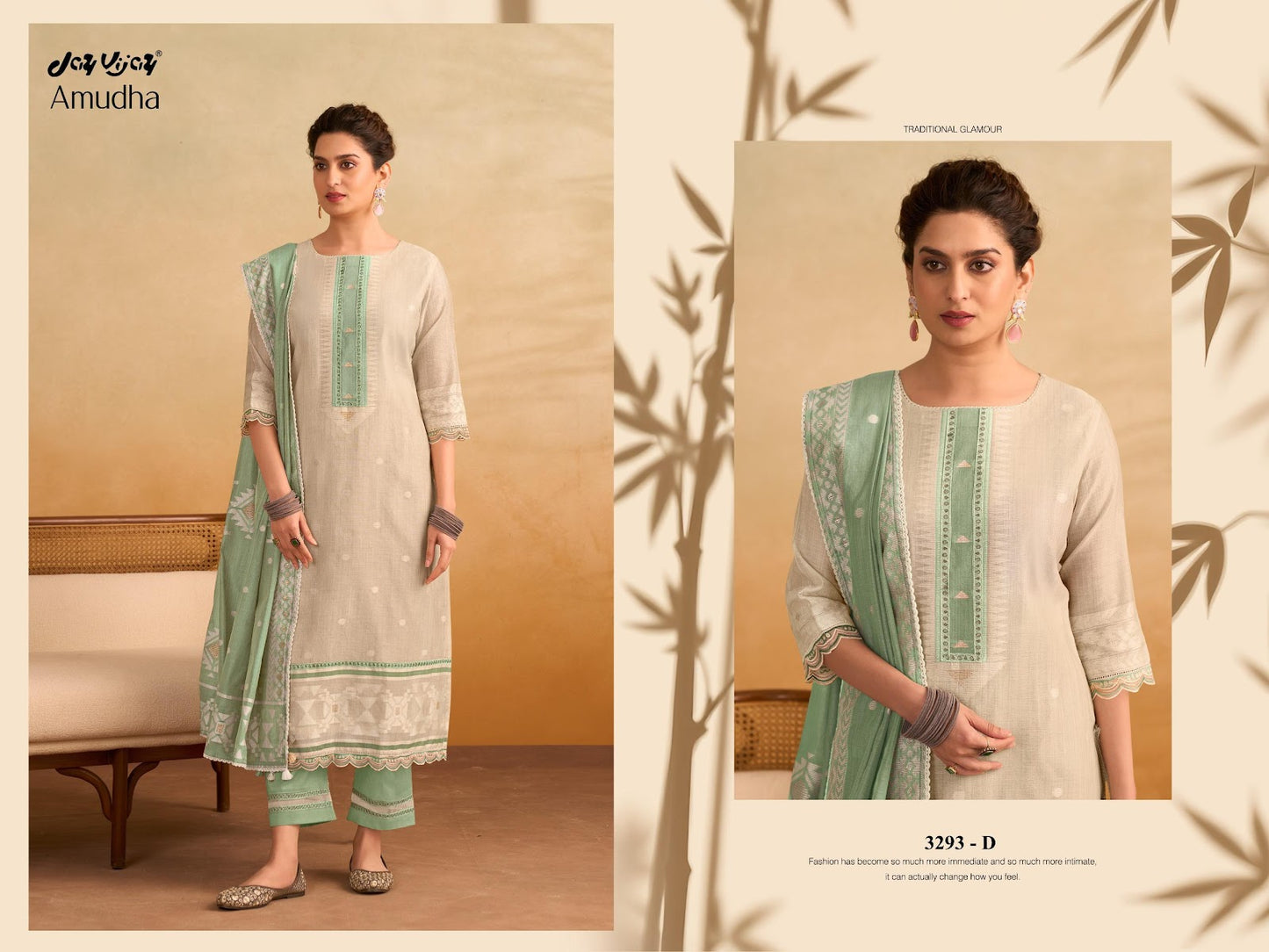 Amudha 3293 Jay Vijay Cotton Pant Style Suits Exporter Ahmedabad