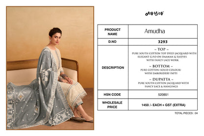 Amudha 3293 Jay Vijay Cotton Pant Style Suits Exporter Ahmedabad