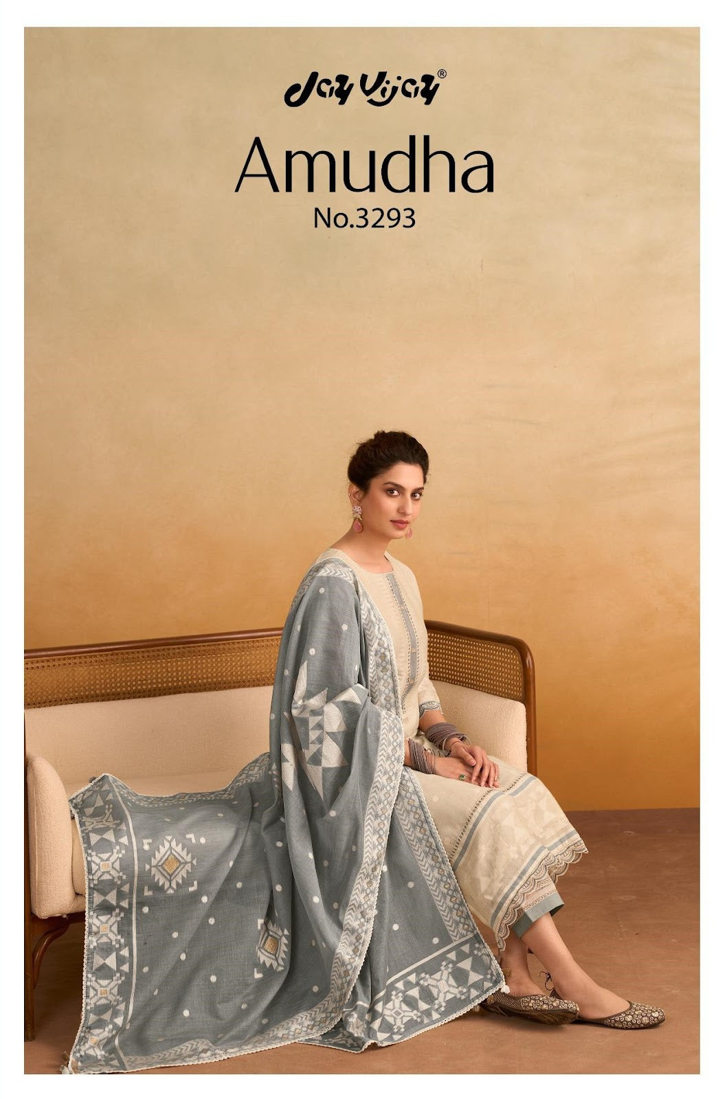 Amudha 3293 Jay Vijay Cotton Pant Style Suits Exporter Ahmedabad