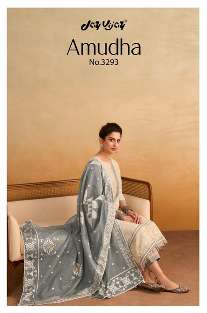 Amudha 3293 Jay Vijay Cotton Pant Style Suits Exporter Ahmedabad