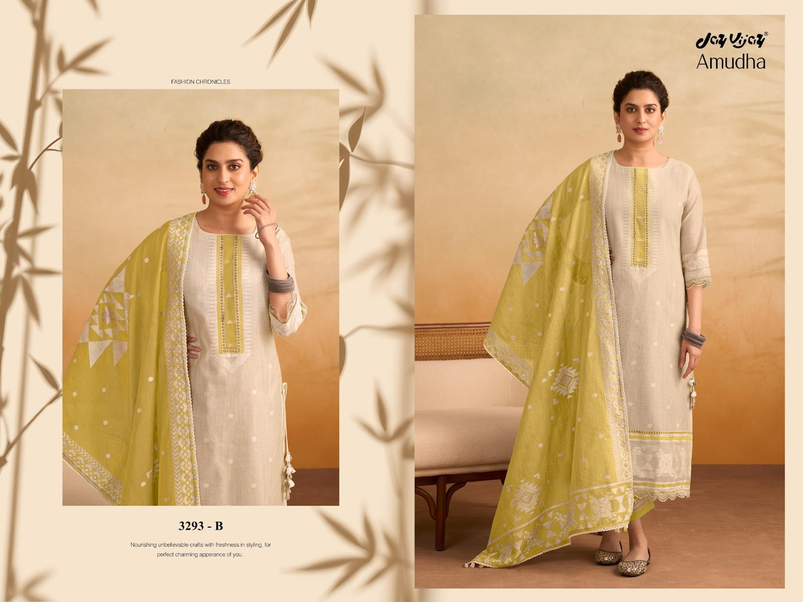 Amudha 3293 Jay Vijay Cotton Pant Style Suits Exporter Ahmedabad