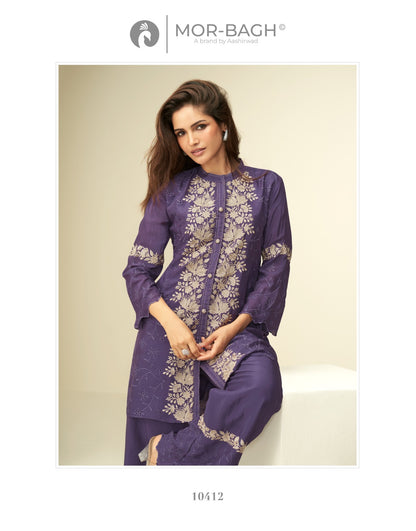 Amulya Aashirwad Mor Bagh Chinon Co Ord Set Exporter India