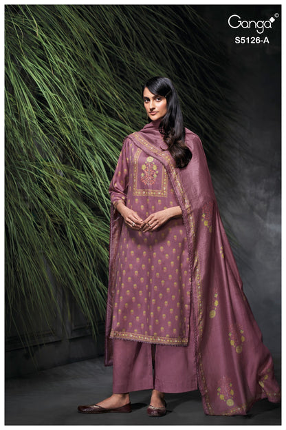 Amyaa S5126 Ganga Cotton Satin Plazzo Style Suits Wholesale Price