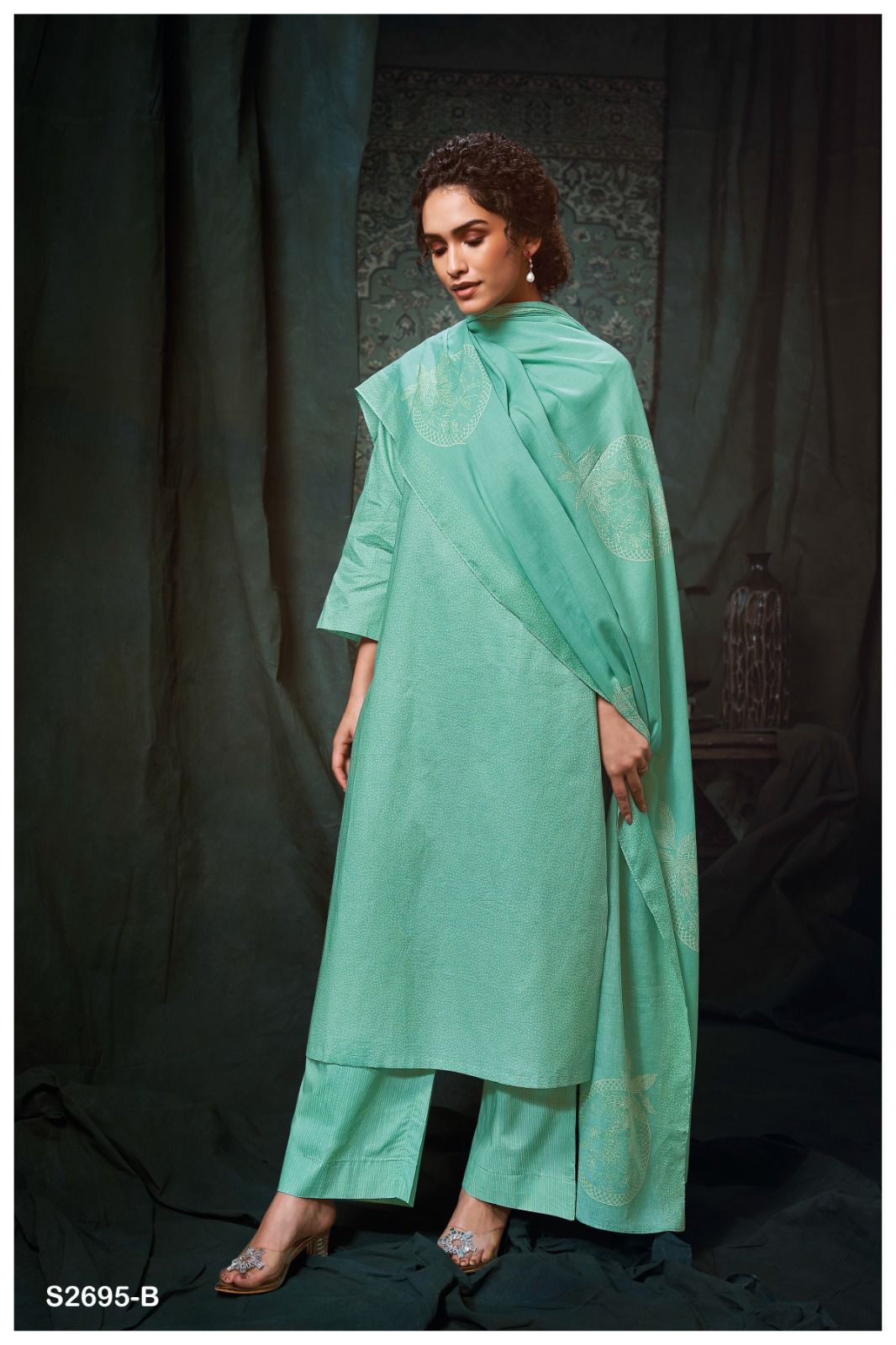 Amyra 2695 Ganga Cotton Plazzo Style Suits Manufacturer