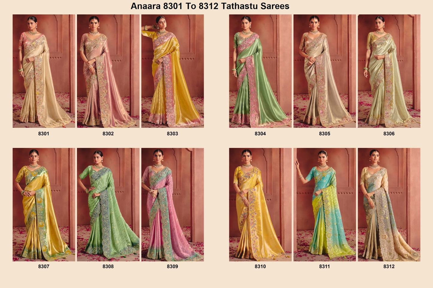 Anaara 8301 To 8312 Tathastu Silk Sarees Manufacturer