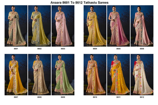Anaara 8601 To 8612 Tathastu Sarees Wholesale Rate