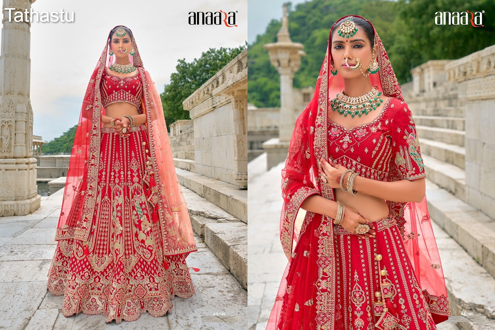 Anaara Tathastu Heavy Silk Bridal Lehenga Choli Wholesaler Ahmedabad