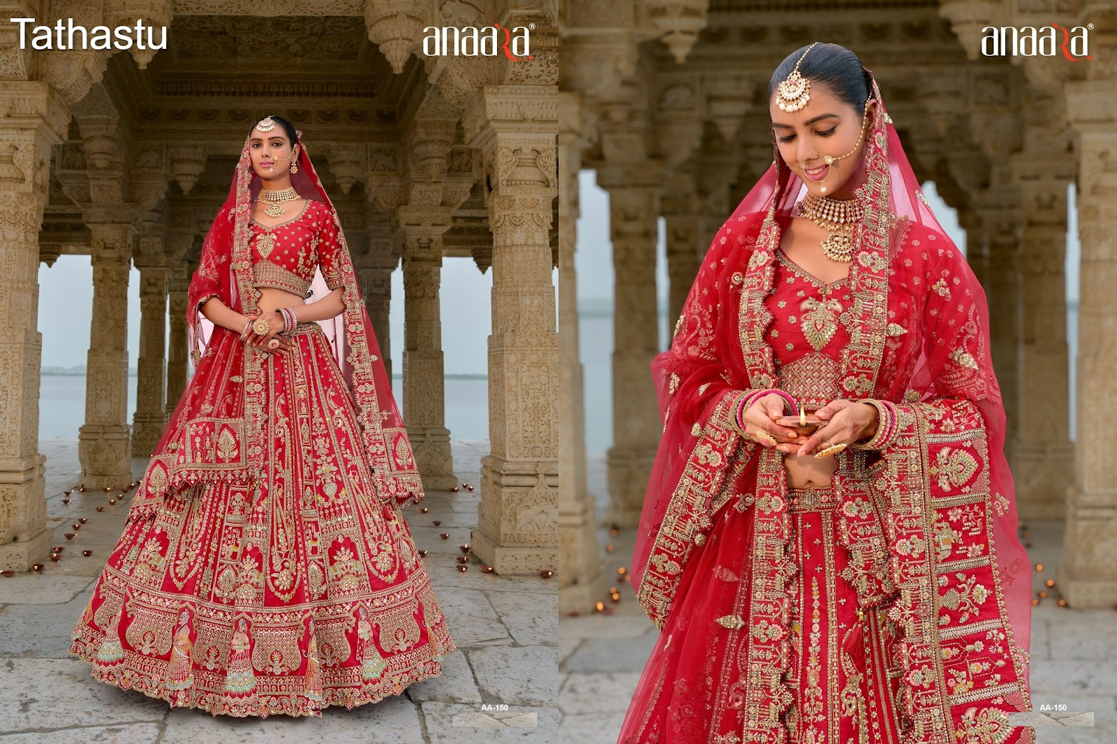 Anaara Tathastu Heavy Silk Bridal Lehenga Choli Wholesaler Ahmedabad