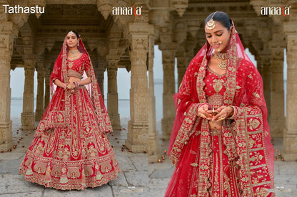 Anaara Tathastu Heavy Silk Bridal Lehenga Choli Wholesaler Ahmedabad