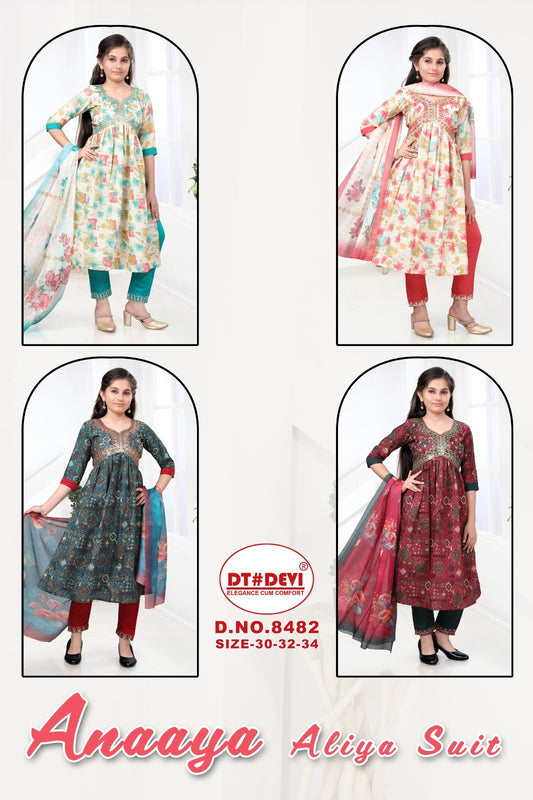 Anaaya 8482 Dt Devi Modal Girls Readymade Pant Suits Manufacturer Ahmedabad