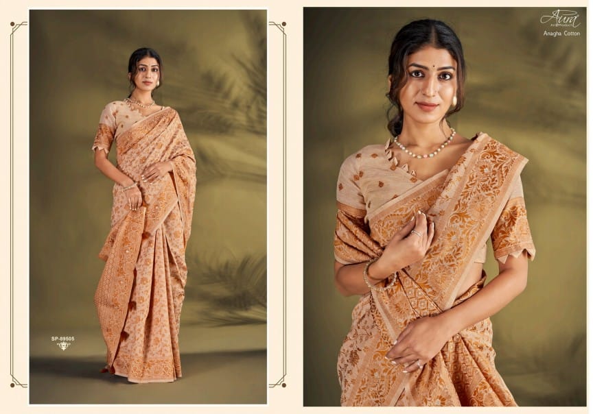 Anagha Cotton Aura Sarees